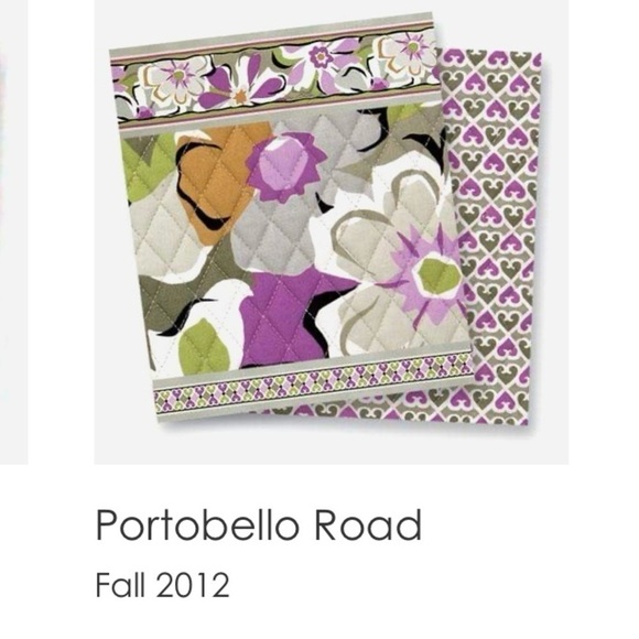 VERA BRADLEY Watercolor 2012 Large Plastic Lined Travel Cosmetic Case Lavender - Picture 10 of 10